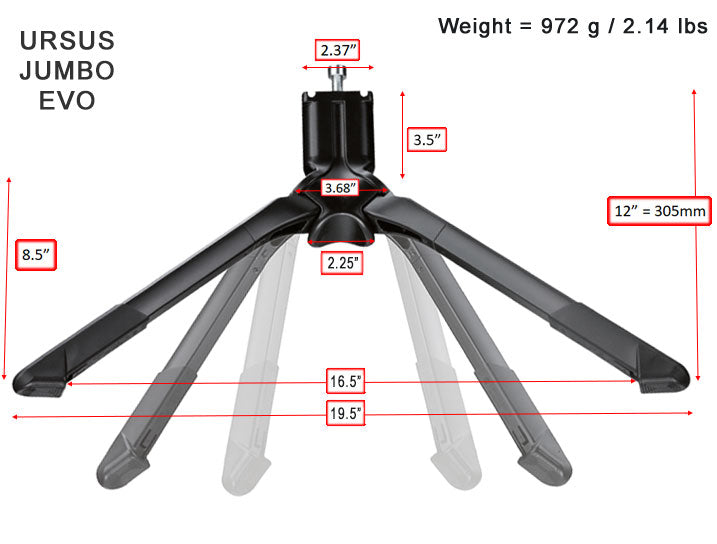 ursus jumbo fahrradständer KICKSTAND (300mm) EVO – Ursus Cycling USA