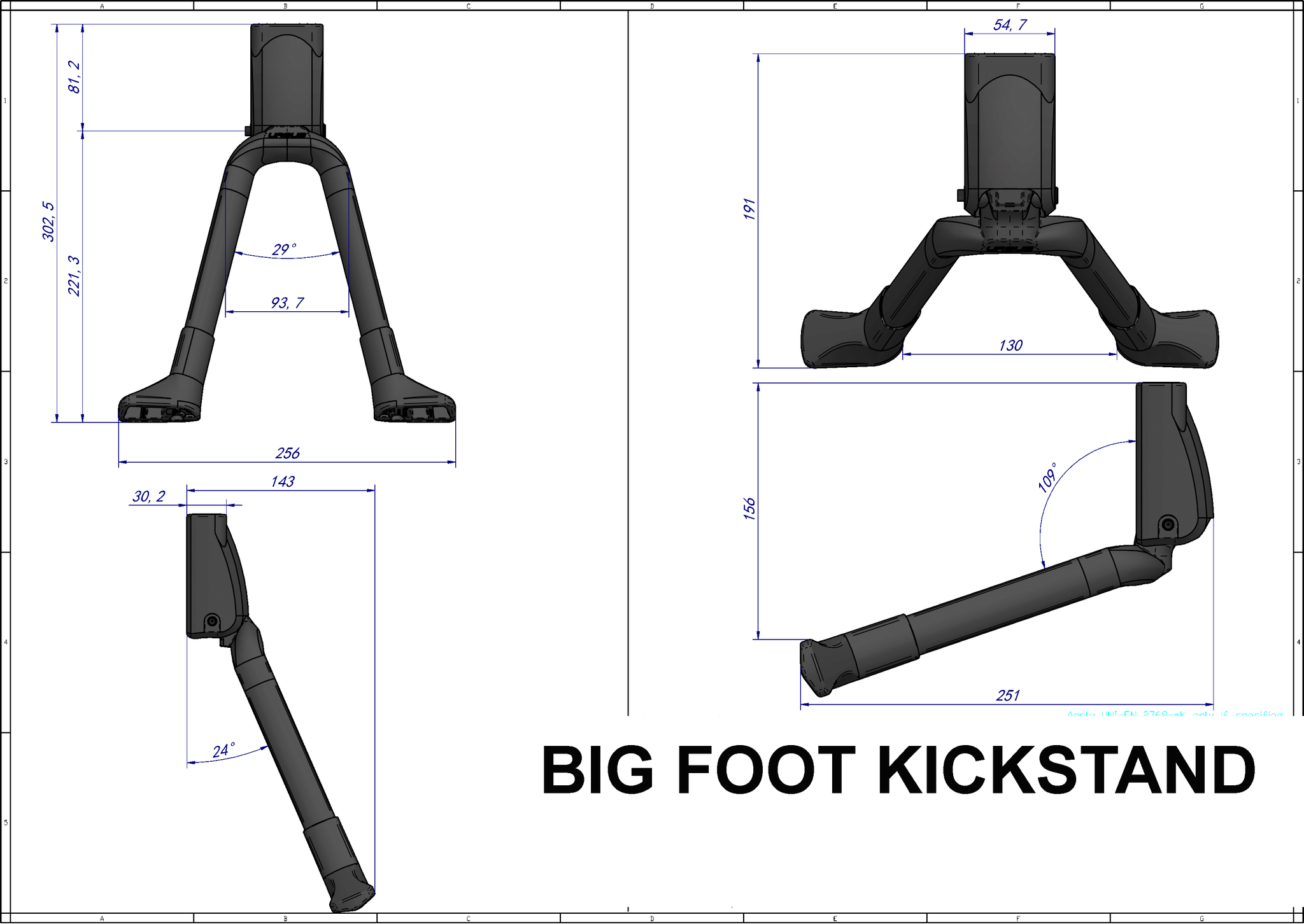 Bicycle discount middle stand