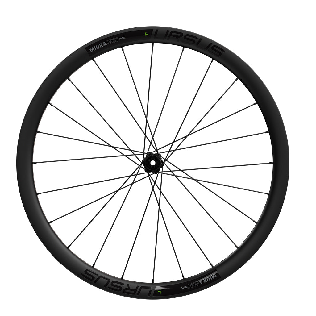 URSUS MIURA TC37 ROAD CARBON TUBELESS CLINCHER WHEELSET (DISC)